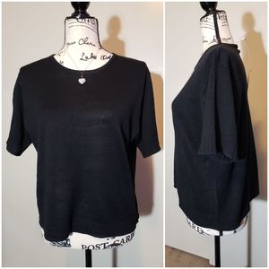 NEW Anna Gray - Black Stretch Top size XL